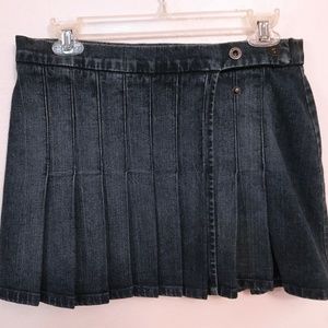 Denim Wrap Skirt
